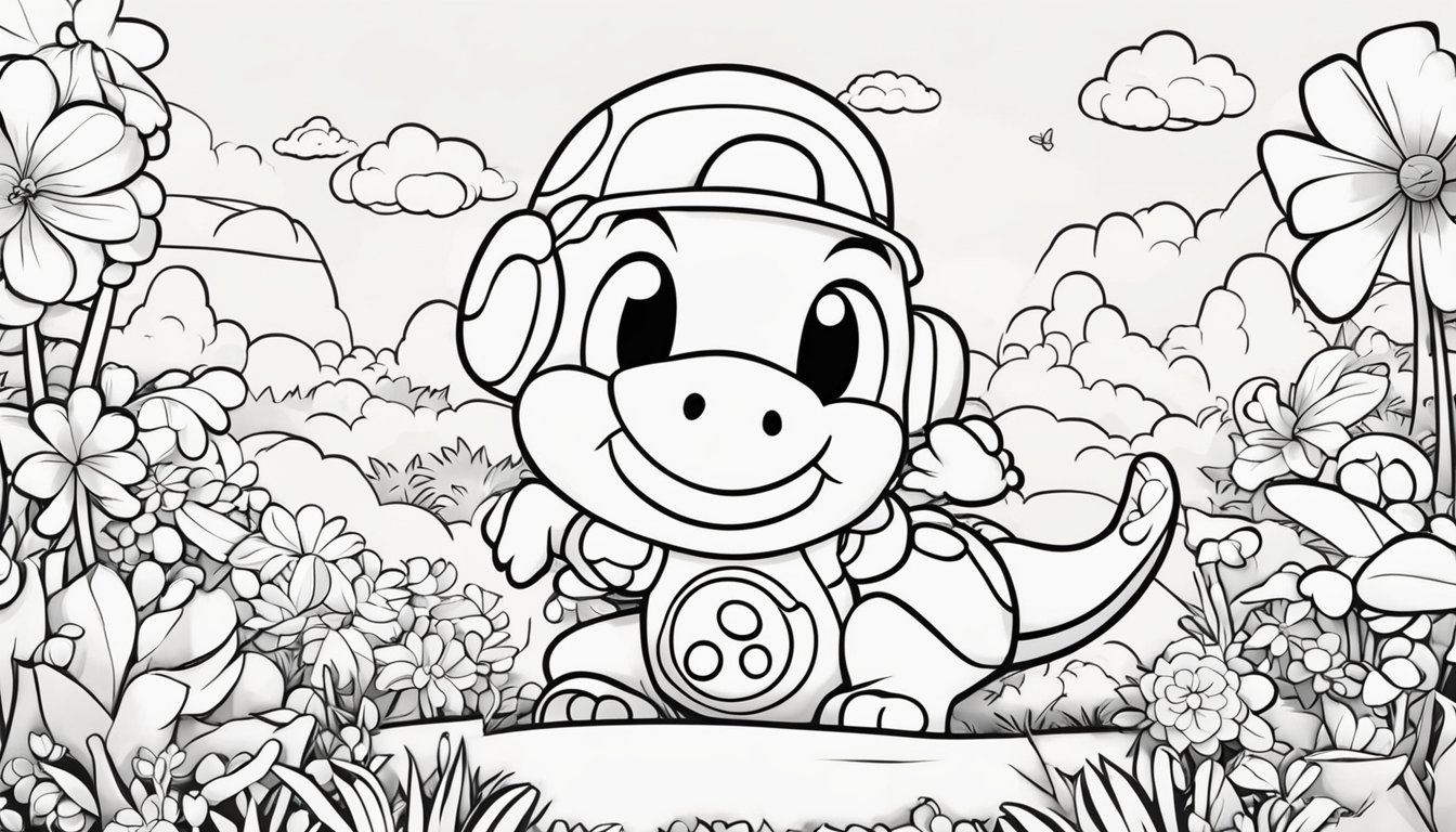 Coloring Pages Yoshi: 16 Free Printable Yoshi