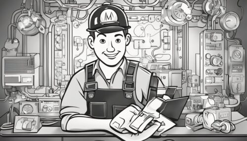 Electrician Coloring Page