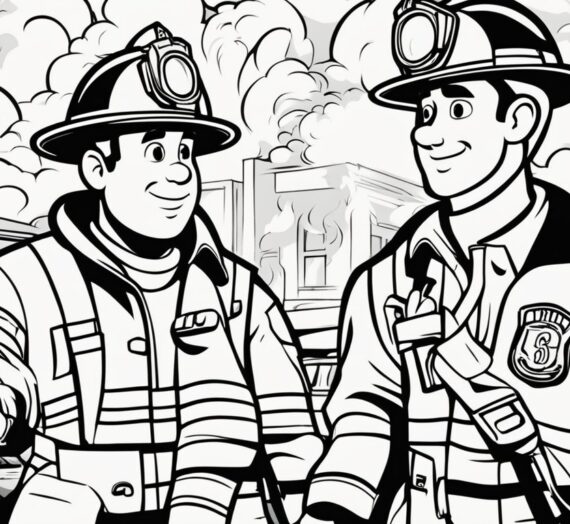 Fireman Coloring Page: 22 Free Printable for Kids