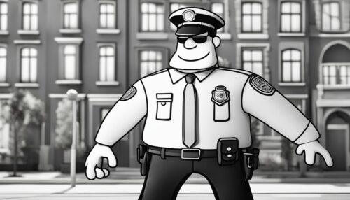 Policeman Coloring Page