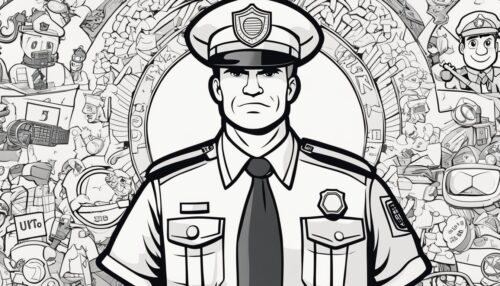 Types of Policeman Coloring Pages