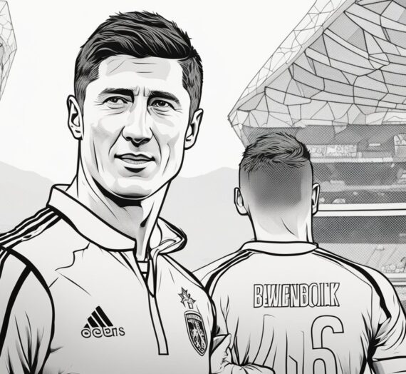 Coloring Pages Robert Lewandowski: 28 Free Colorings Book