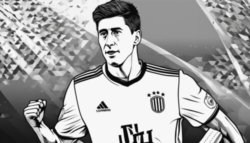 Types of Robert Lewandowski Coloring Pages