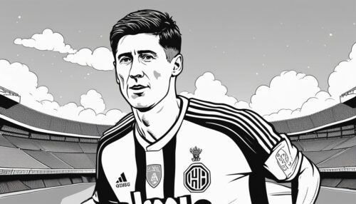 Types of Robert Lewandowski Coloring Pages