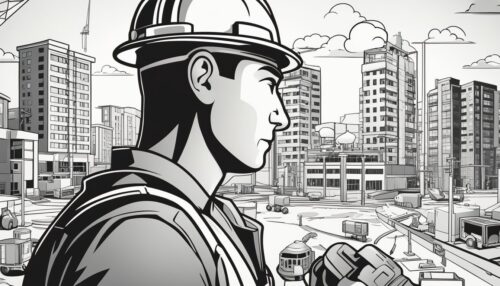 Construction Worker Coloring Page