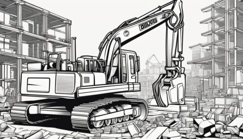 Variety in Construction Coloring Pages