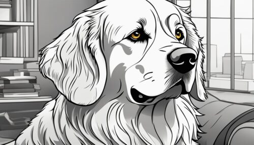 Golden Retriever Coloring Page