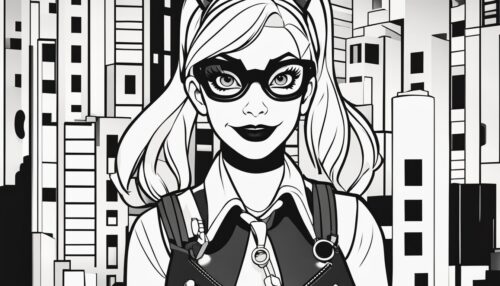 Harley Quinn Pictures to Color