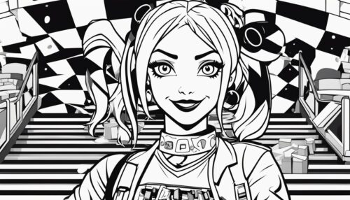 Harley Quinn Pictures to Color