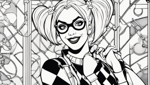 Harley Quinn Pictures to Color