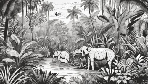 Printable Jungle Coloring Pages