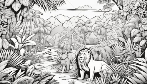 Printable Jungle Coloring Pages