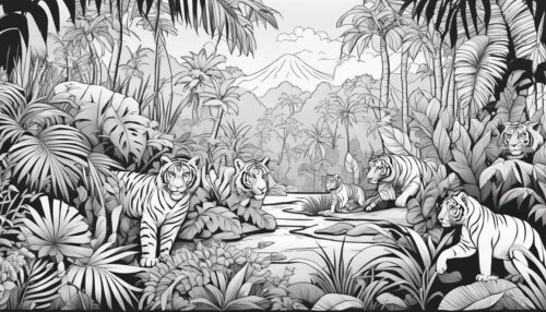 Printable Jungle Coloring Pages