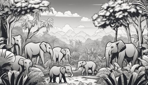 Printable Jungle Coloring Pages