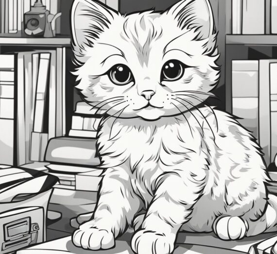 Kitty Pictures to Color: 28 Free Colorings Book