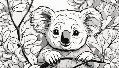 Koala Coloring Page