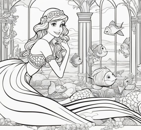 Little Mermaid Pictures to Color: 42 Free Coloring Book