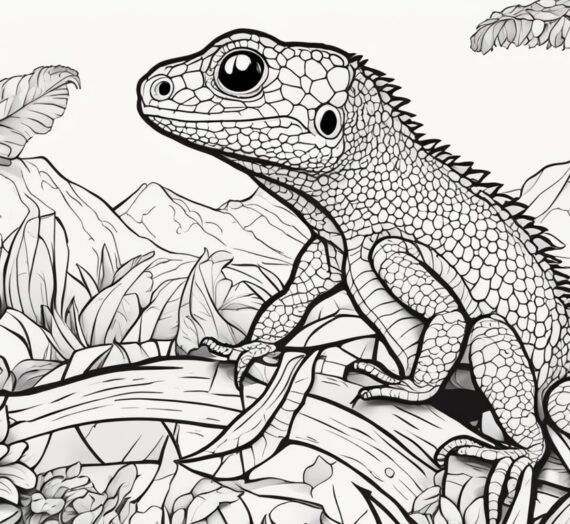 Lizard Pictures to Color: 13 Free Colorings Book