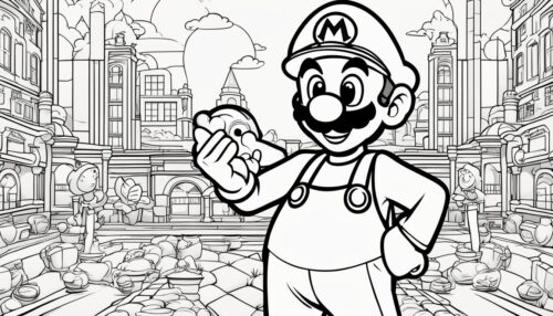 Exploring Luigi Coloring Pages