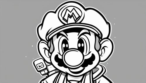 Luigi Pictures to Color