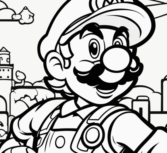 Luigi Pictures to Color: 23 Free Colorings Book