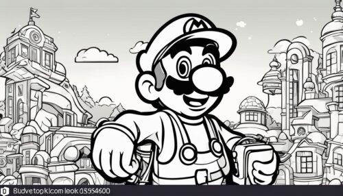 Free Printable Luigi Coloring Pages