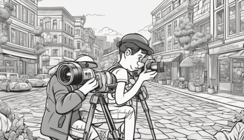 Photographer Coloring Page