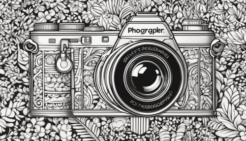 Photographer Coloring Page