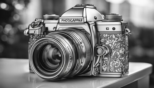 Photographer Coloring Page