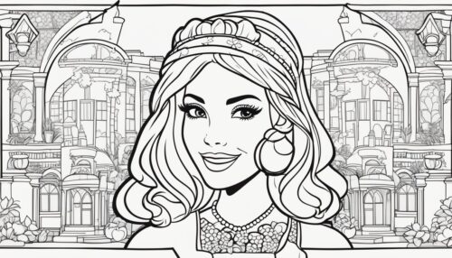 Pictures to Color Barbie