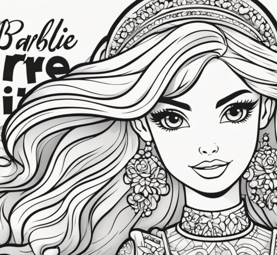 Pictures to Color Barbie: 19 Free Colorings Book