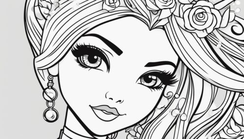 Pictures to Color Barbie