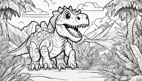 Dinosaur Habitats and Diets - Pictures to Color Dinosaurs