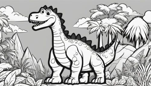 Pictures to Color Dinosaurs