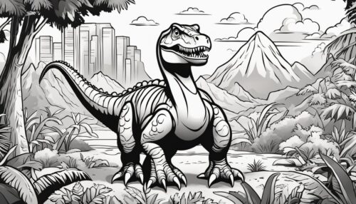 Pictures to Color Dinosaurs