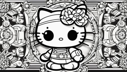 Pictures to Color Hello Kitty