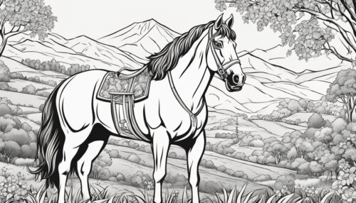 Pictures to Color Horses 