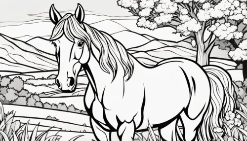 Pictures to Color Horses 