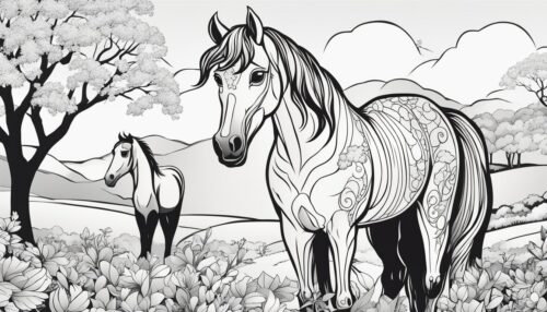 Thematic Horse Coloring Selections