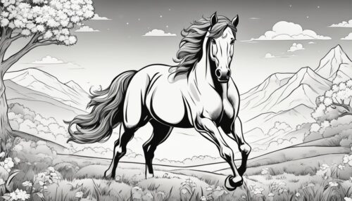 Thematic Horse Coloring Selections