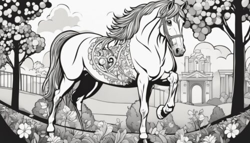 Thematic Horse Coloring Selections