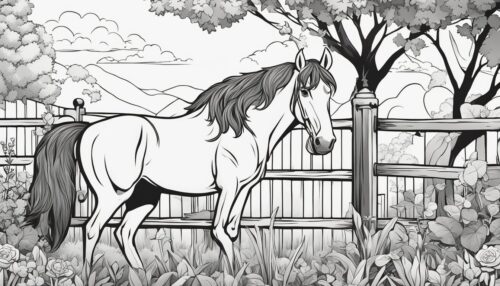 Pictures to Color Horses