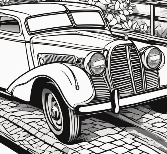 Pictures to Color of Cars: 28 Free Colorings Book