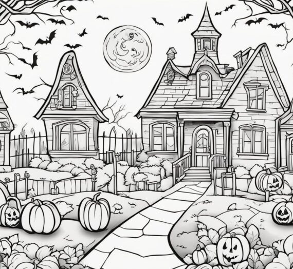 Pictures to Color of Halloween: 16 Free Colorings Book