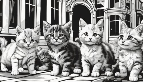 Pictures to Color of Kittens