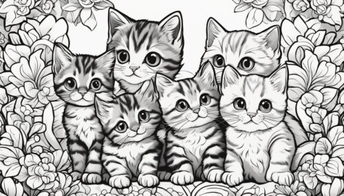 Pictures to Color of Kittens