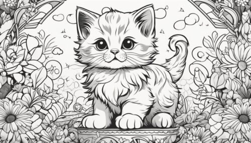 Types of Kitten Coloring Pages