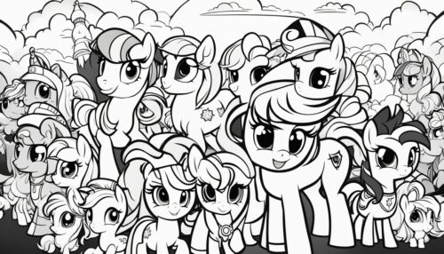 Pictures to Color of My Little Pony