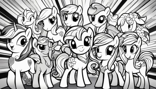 Pictures to Color of My Little Pony