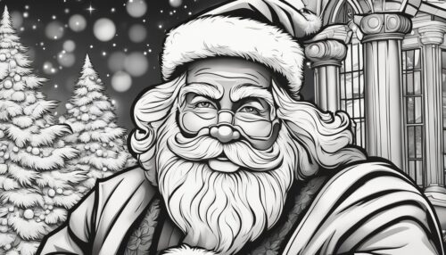 Pictures to Color of Santa Claus